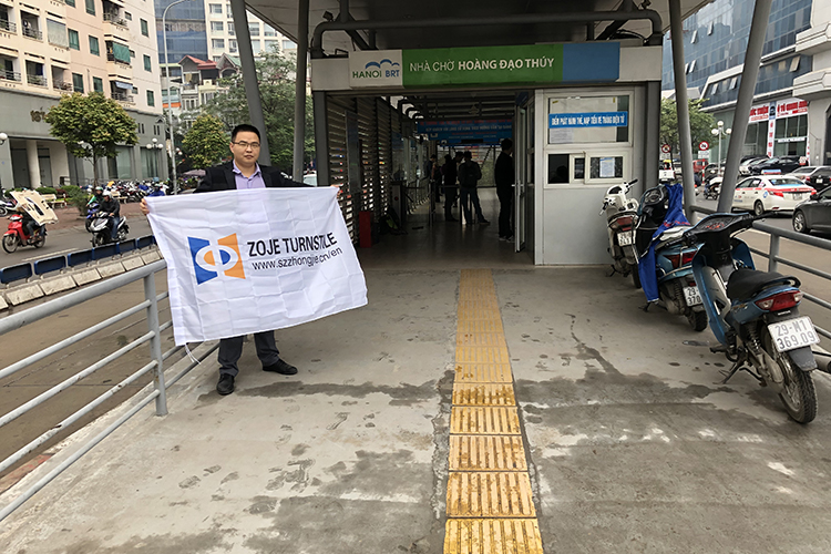 ZOJE-Drehkreuztore in Vietnam BRT installiert