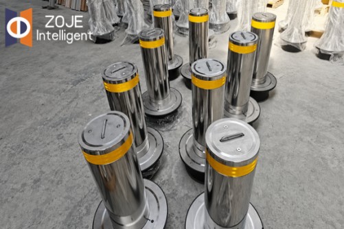 Halbautomatischer hydraulischer Poller von ZOJE für flexible Fahrzeugzugangskontrolle